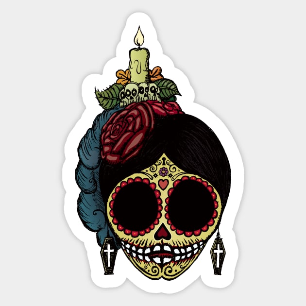 La Catrina Sticker by mangulica